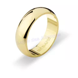 Aliança De Ouro 18k 750 10194.1 - Lojão Das Alianças