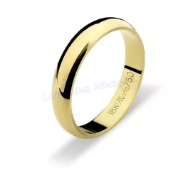 Aliança De Ouro 18k 750 10195.1 - Lojão Das Alianças