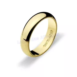 Aliança De Ouro 18k 750 10196.1 - Lojão Das Alianças