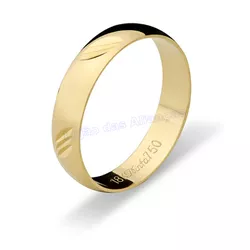 Aliança De Ouro 18k 750 10224.1 - Lojão Das Alianças