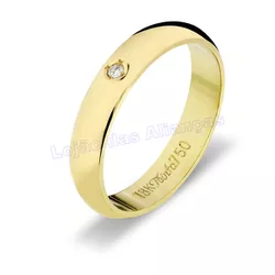 Aliança De Ouro 18k 750 10230.1 - Lojão Das Alianças