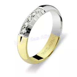 Aliança De Ouro 18k 750 10270.1 - Lojão Das Alianças