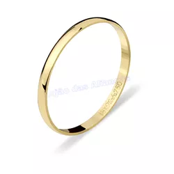 Aliança De Ouro 18k 750 10278.1 - Lojão Das Alianças