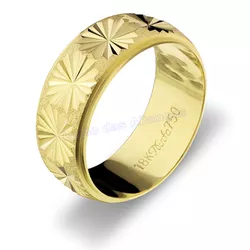 Aliança De Ouro 18k 750 10329.1 - Lojão Das Alianças