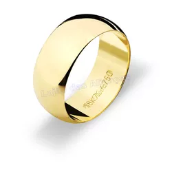 Aliança De Ouro 18k 750 10330.1 - Lojão Das Alianças