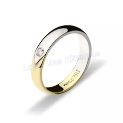 Aliança De Ouro 18k 750 10349.1 - Lojão Das Alianças