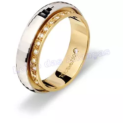 Aliança De Ouro 18k 750 10351.1 - Lojão Das Alianças