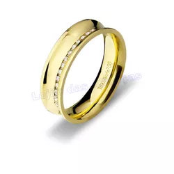 Aliança De Ouro 18k 750 10353.1 - Lojão Das Alianças