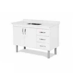 AJ Gabinete Tóquio 116,2cm Branco - 33789 - Lojas Coimbra