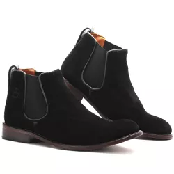 Botina Masculina Premium Camurça Preto - Look Stock