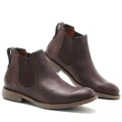 Botina Masculina Chelsea Rivera Brown - Look Stock