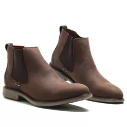 Botina Masculina Donatelo Crazy Café - Look Stock