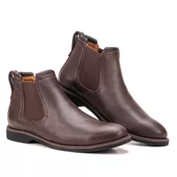 Botina Masculina Chelsea Vinci Floater Café - Look Stock