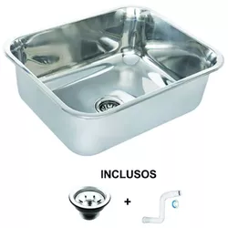 CUBA INDUSTRIAL 500X400X300 AÇO 304 - SIFÃO E VÁLV... - LPF DISTRIBUIDORA