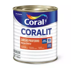 Fundo Zarcão Proferro Antioxido Coralit 900ml - Luidar Tintas