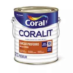Fundo Zarcão Proferro Antioxido Coralit 3,6L - Luidar Tintas