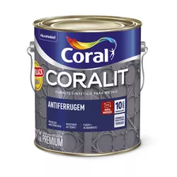Esmalte Sintético Antiferrugem Brilhante Coralit 3... - Luidar Tintas