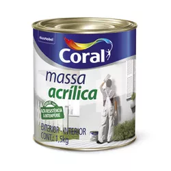 Massa Corrida Coral 1,5Kg - Luidar Tintas