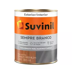 Tinta Esmalte Sempre Branco Acetinado Suvinil 900m - Luidar Tintas