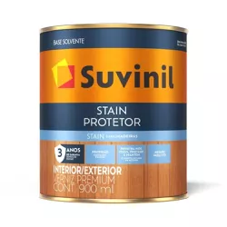 Verniz Stain Protetor Natural Acetinado Suvinil 90... - Luidar Tintas