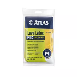 Luva Látex Plus M AT1301M ATLAS - Luidar Tintas