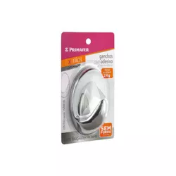 Gancho Adesivo Cromado 2KG PR2575 ATLAS - Luidar Tintas