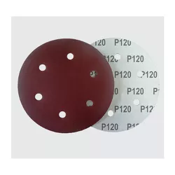 Pac 5 Discos De Lixa 120 225MM 6 Furos NAUBER - Luidar Tintas