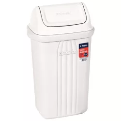 Lixeira Atlas Retangular Basculante de Plastico 10... - Luidar Tintas