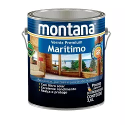  Verniz Maritimo Fosco Natural Acetinado Montana 3... - Luidar Tintas