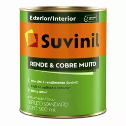 Tinta Suvinil para parede acrilico rende e cobre m... - Luidar Tintas