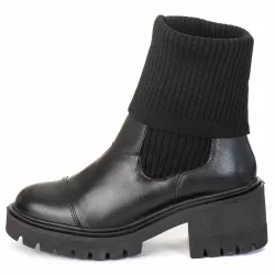 Bota Coturno Meia Em Couro Legitimo Cano Longo e C... - Pettinari