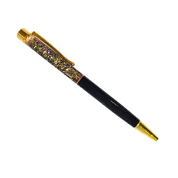 Caneta Luxo Glitter Preto - 0019 - MARIE PAPELARIA FOFA