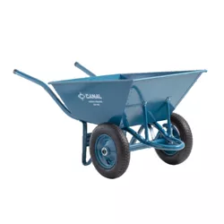 Carriola carrinho de mão carga pesada 150L Canal -... - Comercial Salla