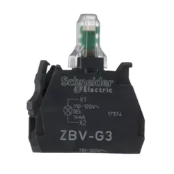 BLOCO LUMINOSO LED VERDE ZBVG3 110V SCHNEIDER - 25... - Comercial Salla