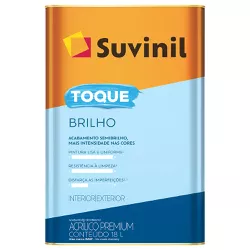 Tinta Acrílica Premium Semi Brilho 18L Branco - Su... - Marquezim Tintas