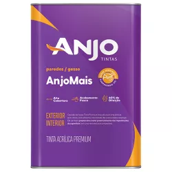 Tinta Acrílica Fosca Premium Anjo Mais 18L Branco ... - Marquezim Tintas