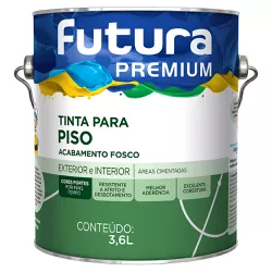 Tinta Premium para Piso Fosca 3,6L - Futura - Marquezim Tintas