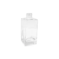 VIDRO SQUARE 250 ML R 28/410 TRANSPARENTE - MEGA ESSENCIAS