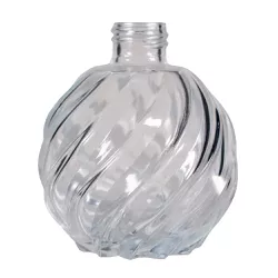 VIDRO BOLA ESPIRAL TRANSPARENTE 250ML R 28/410 - MEGA ESSENCIAS