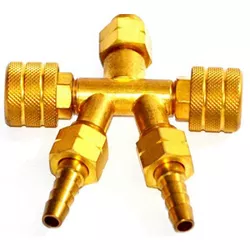 Valvula Registro Y Dupla Saida para Oxigenio - Imp... - Conebras Equipamentos Industriais