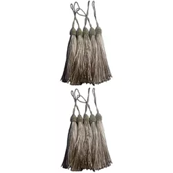 Kit 10 Pingente Tassel 9cm Caqui Com Detalhe em Do... - MERART