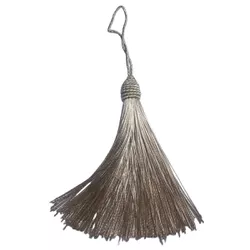 Pingente Tassel 9cm Caqui Com Detalhe em Dourado -... - MERART