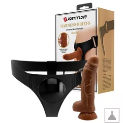Cinta Com Prótese 15x14cm Micheal SI - (7612) - Ma... - Pimenta Sexy Shop e Lingerie Sensual