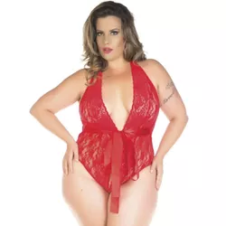 Body Luxo Plus (PS2042) - Vermelho - 36454 - Pimenta Sexy Shop e Lingerie Sensual