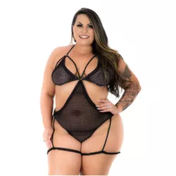 Body Lacradora Sexy Plus (PS2127) - Preto - 36487 - Pimenta Sexy Shop e Lingerie Sensual