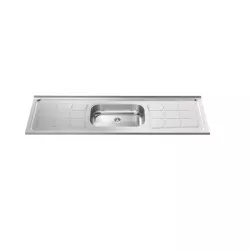 Pia Inox Concreto Bali 180x56 C/Cuba N° 2 - GHELPL... - Rede Construir Milmart