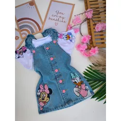 Salopete Minnie e Margarida - Mini Bella Kids