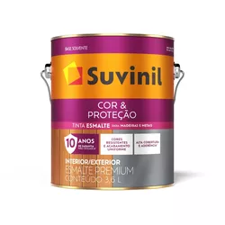 Esmalte Preto Medio Cor E Proteção Brilhante Suvin... - Monza Tintas