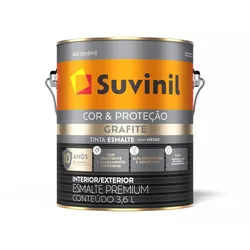 Esmalte Cor e Proteção Grafite Claro Fosco Suvinil... - Monza Tintas