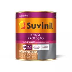 Esmalte Preto Cor E Proteção Fosco Suvinil 0,9L - Monza Tintas